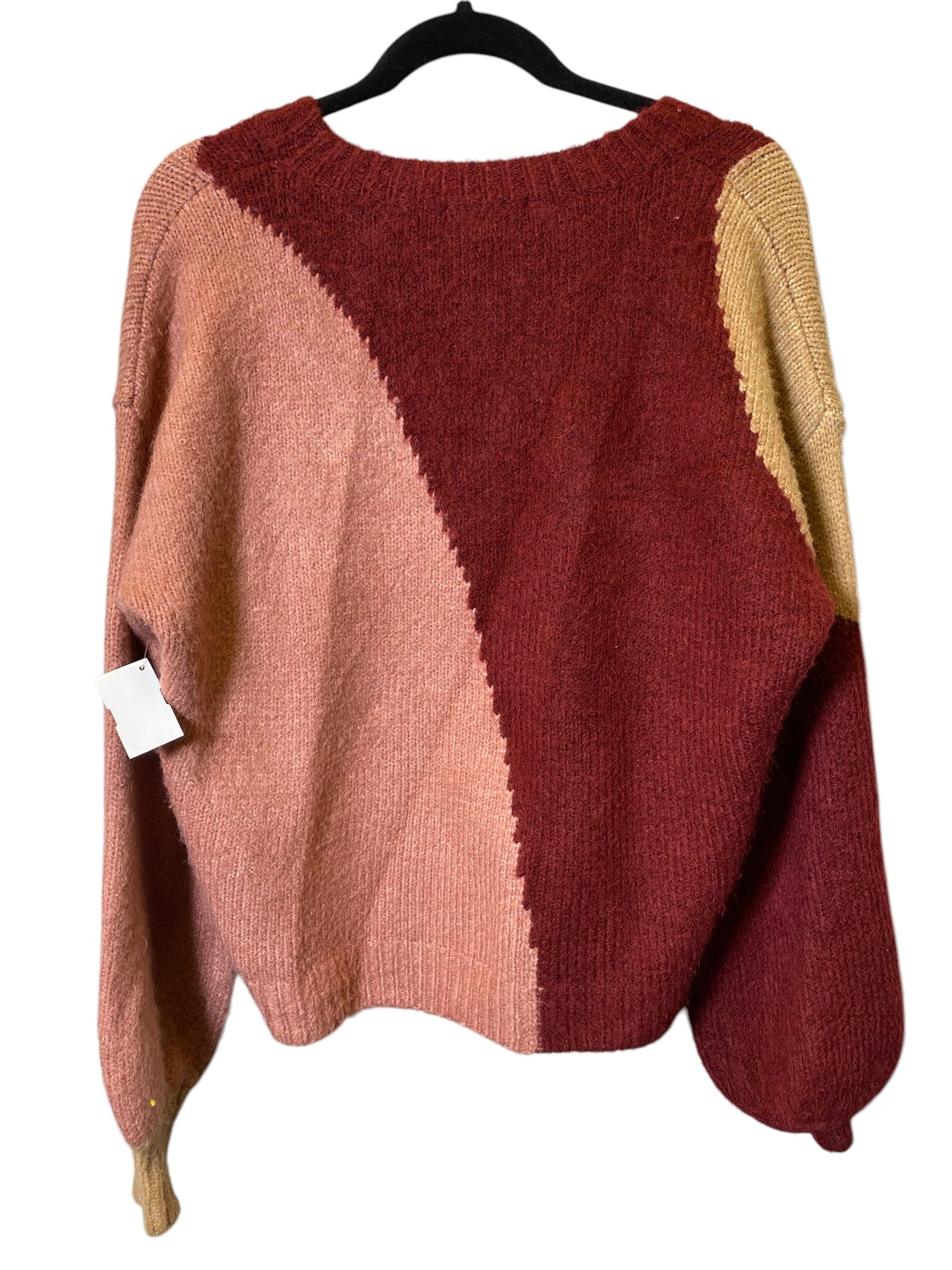 Sweater By Skies Are Blue In Pink & Red, Size: M