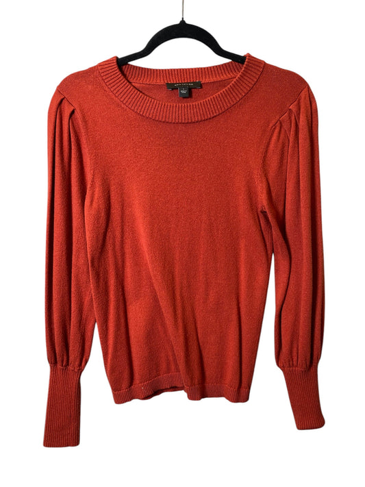 Sweater By Ann Taylor In Orange, Size: S