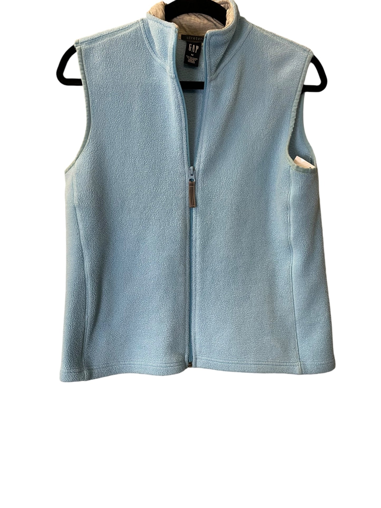 Vest Fleece By Gap In Blue, Size: M