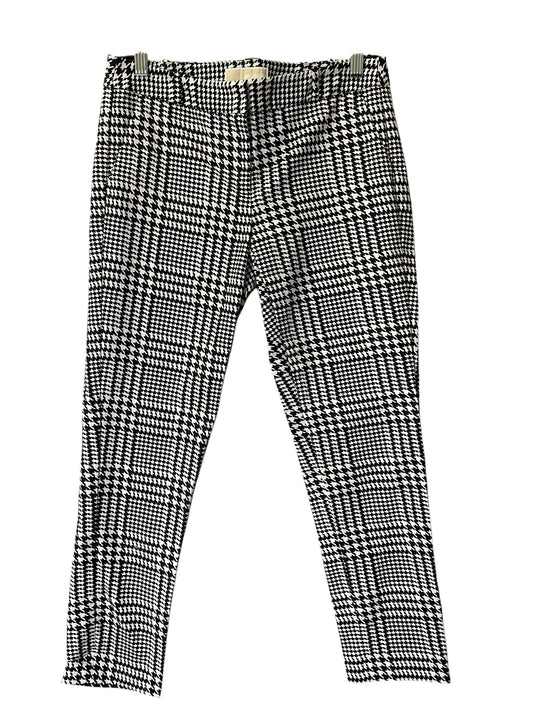 Pants Cropped By Michael By Michael Kors In Black & White, Size: 4