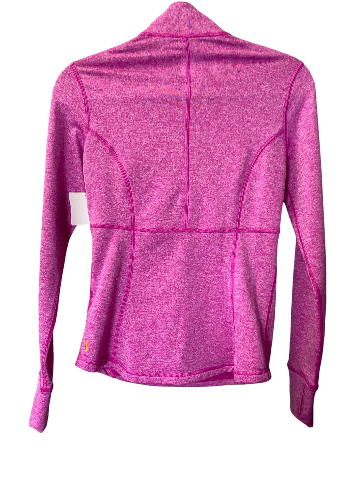 Athletic Top Long Sleeve Collar By Lucy In Pink, Size: Xs