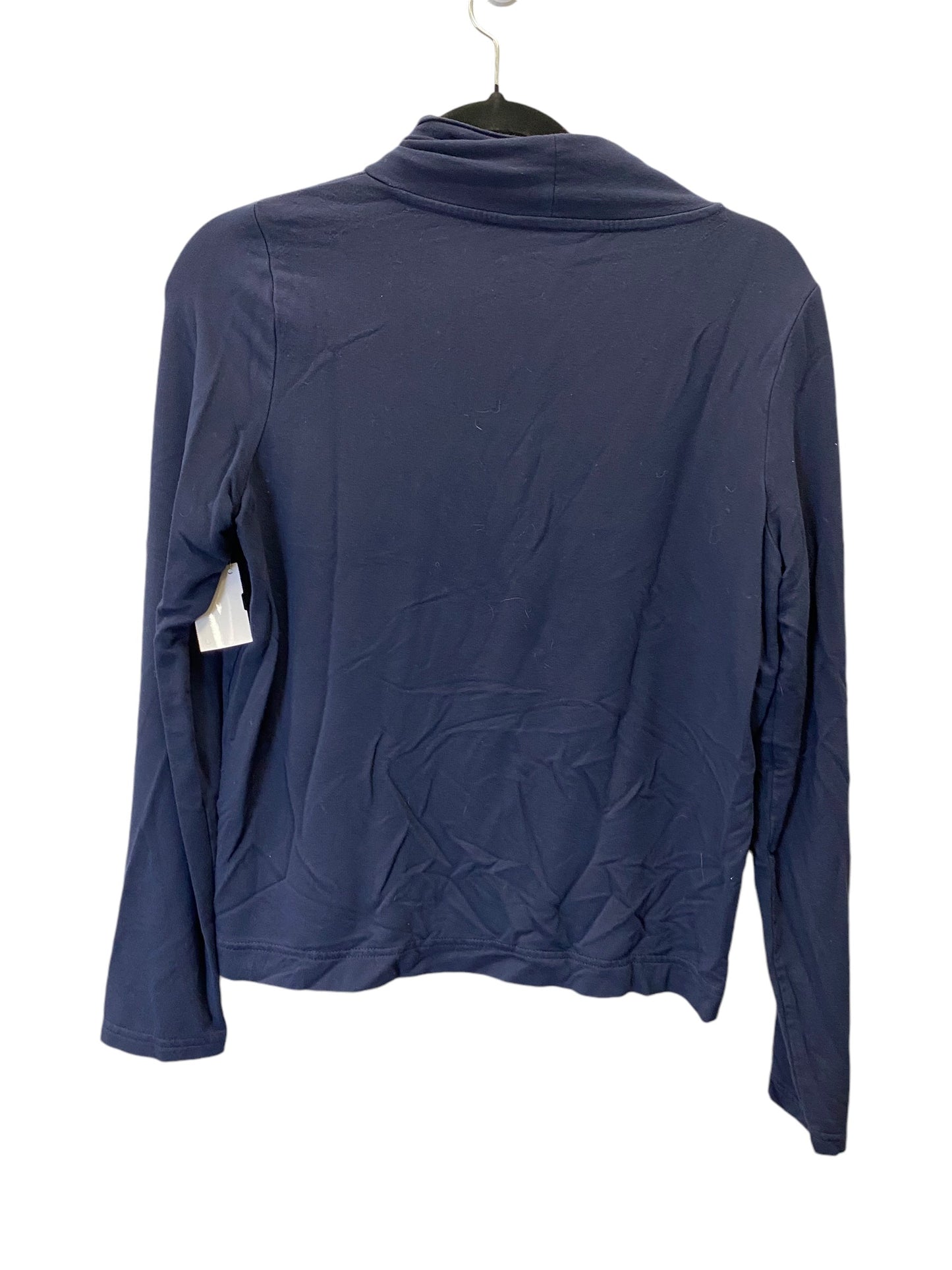 Sweatshirt Collar By Banana Republic In Blue & White, Size: S