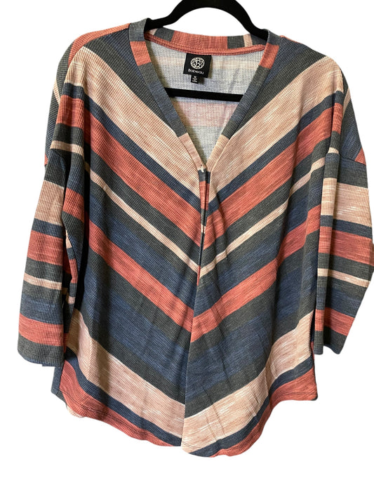 Blouse 3/4 Sleeve By Bobeau In Multi-colored, Size: M