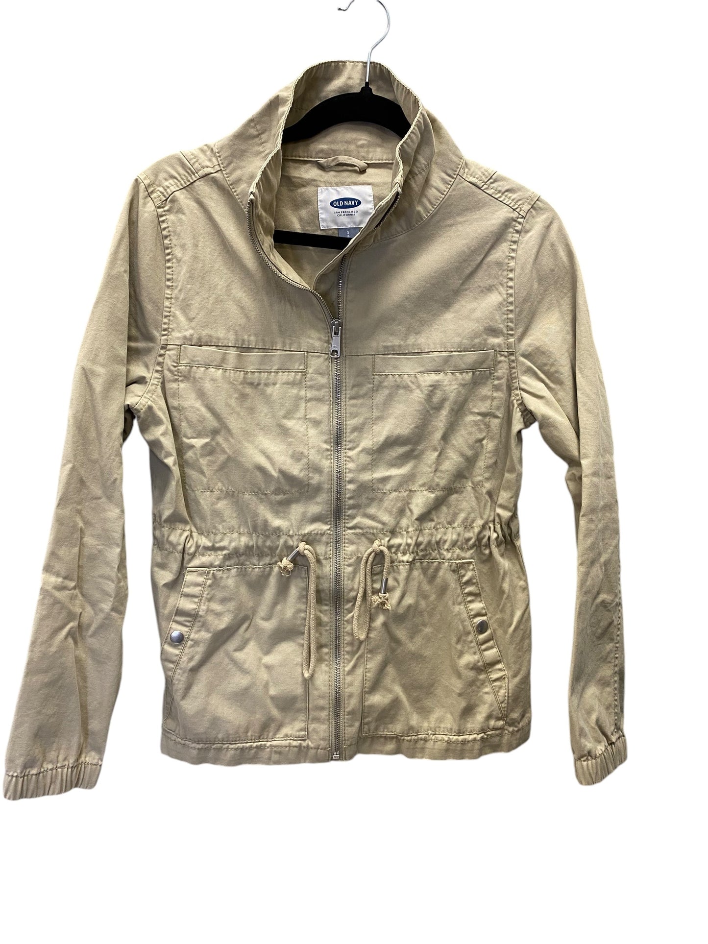 Jacket Denim By Old Navy In Beige, Size: S