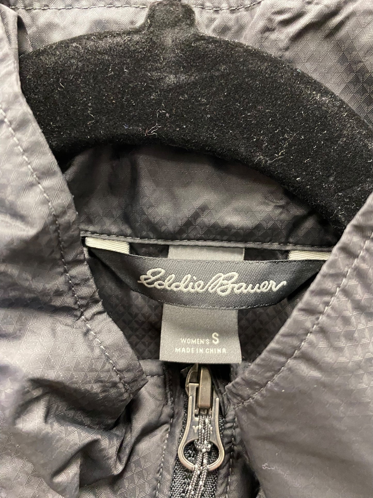 Vest Puffer & Quilted By Eddie Bauer In Black, Size: S