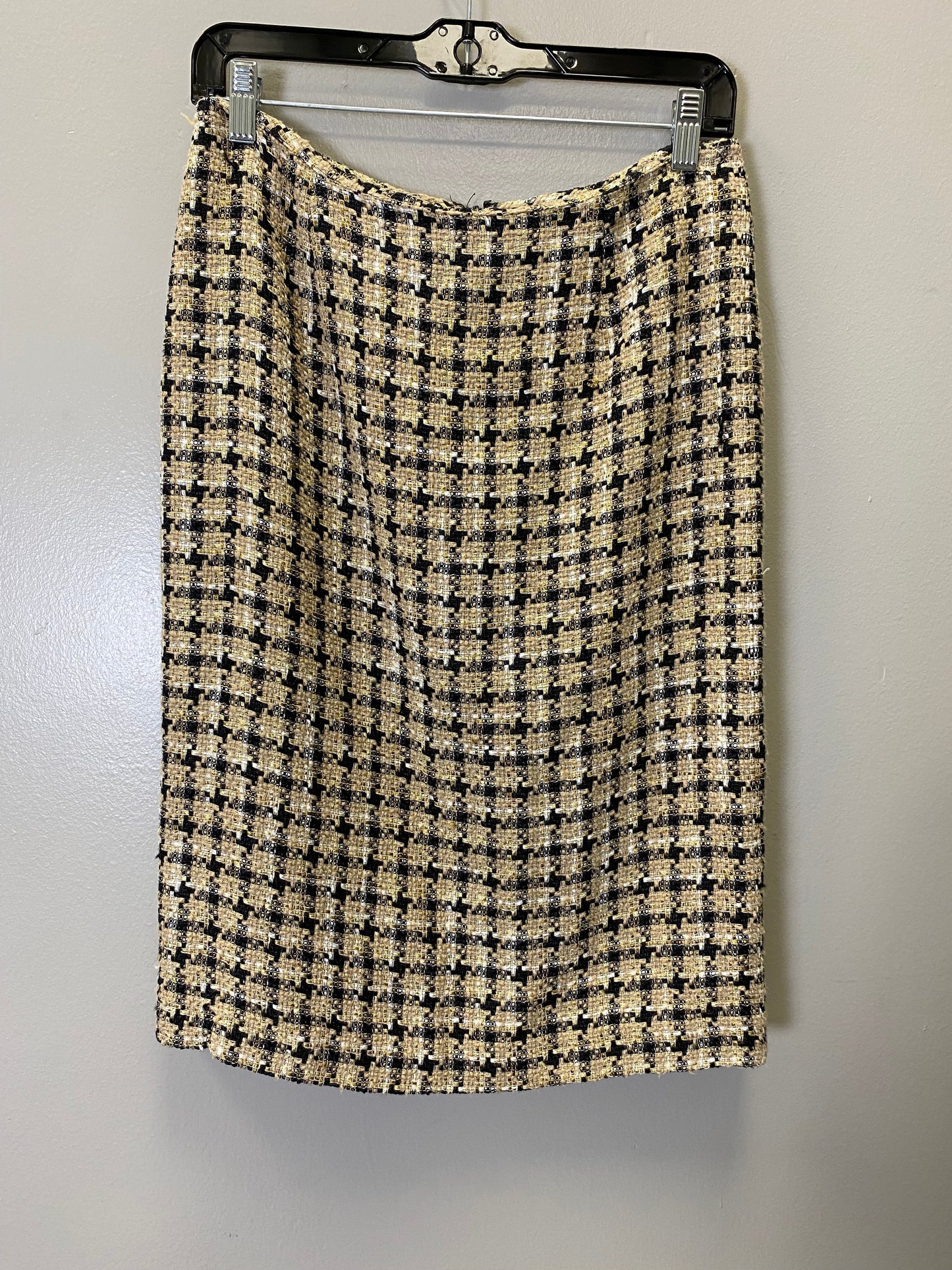 Skirt Midi By Zoey Beth In Black & Tan, Size: 4