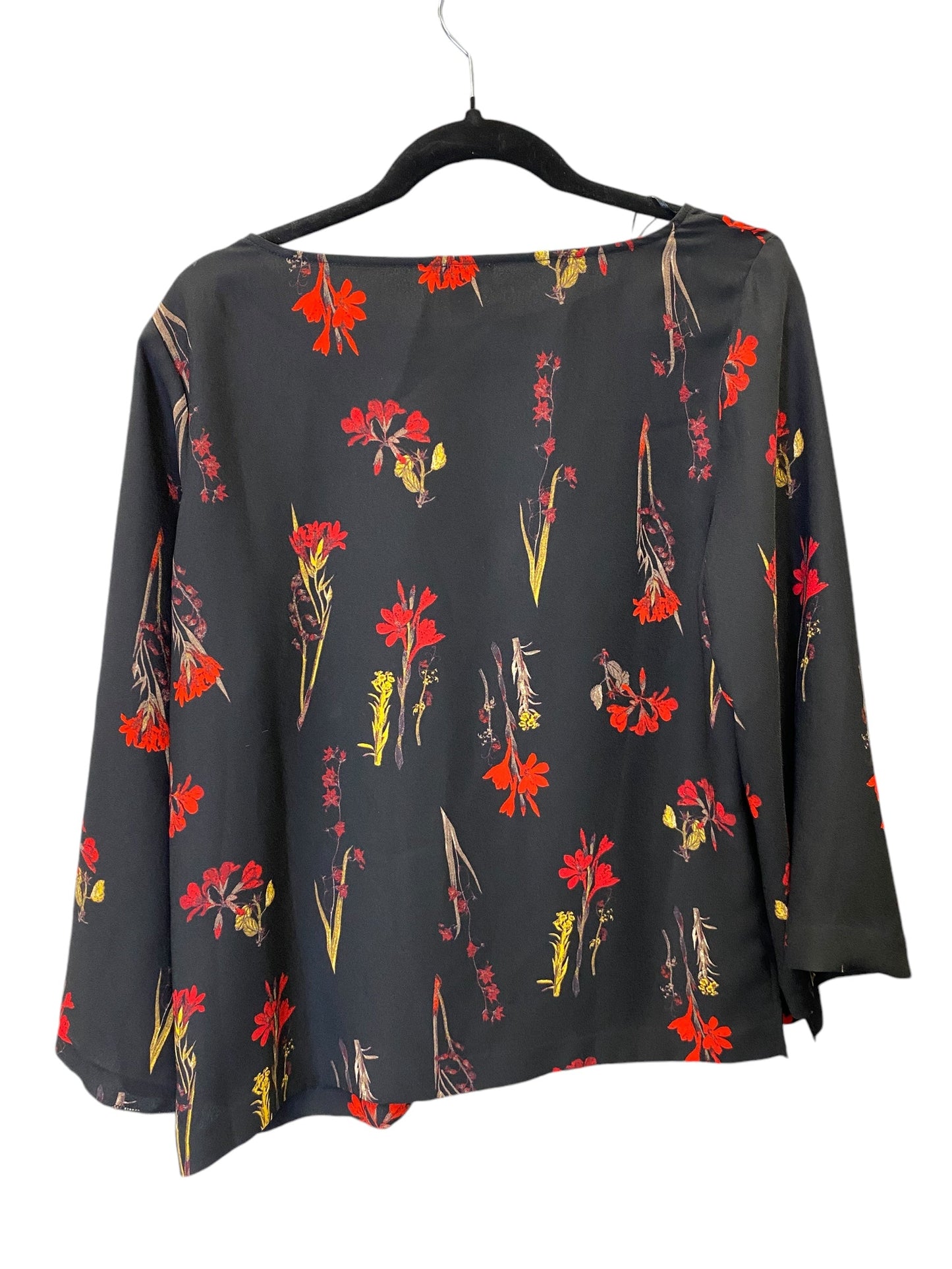 Top Long Sleeve By Vince In Floral Print, Size: M