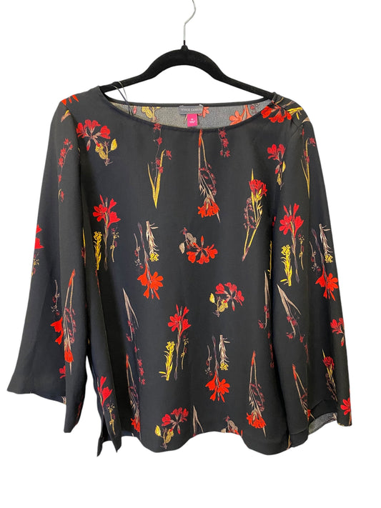 Top Long Sleeve By Vince In Floral Print, Size: M