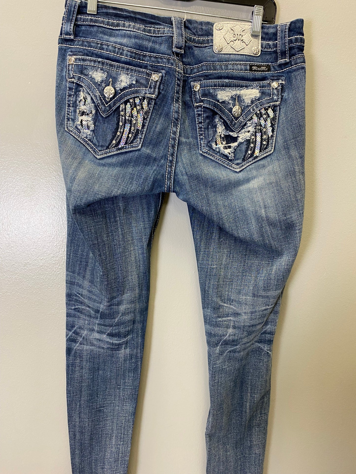 Jeans Skinny By Miss Me In Blue, Size: 10