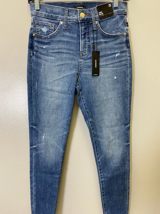 Jeans Skinny By Express In Blue, Size: 2