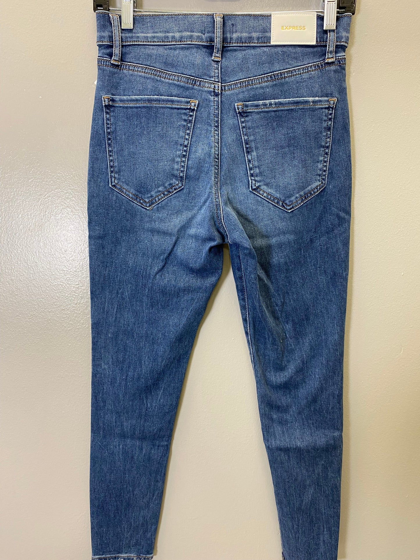 Jeans Skinny By Express In Blue, Size: 2