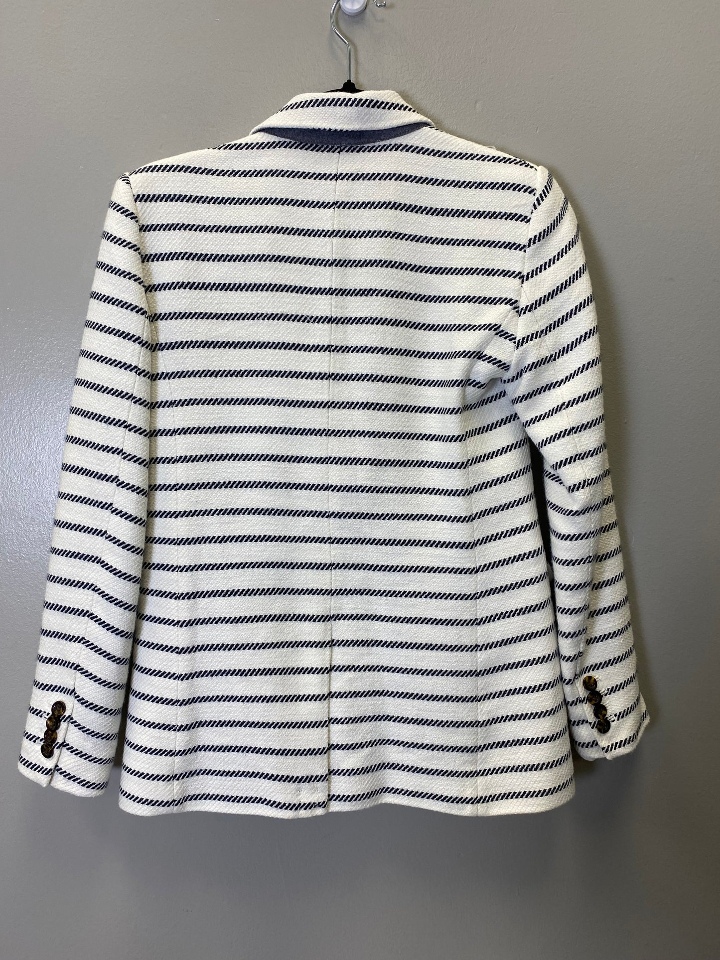 Blazer By Ann Taylor In Striped Pattern, Size: Xs