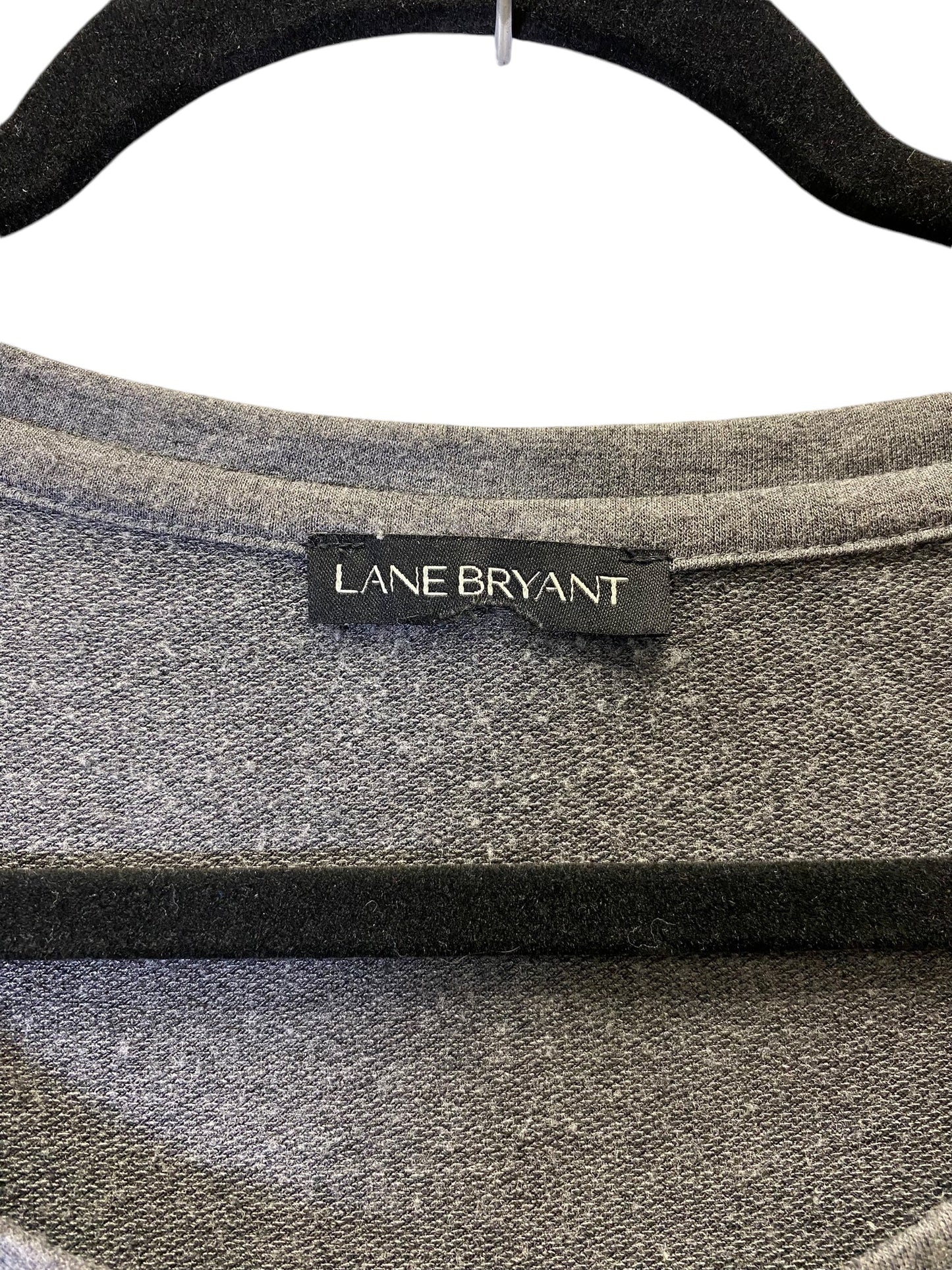 Top Short Sleeve By Lane Bryant In Grey, Size: Xl