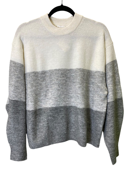 Sweater By H&m In Grey & White, Size: S