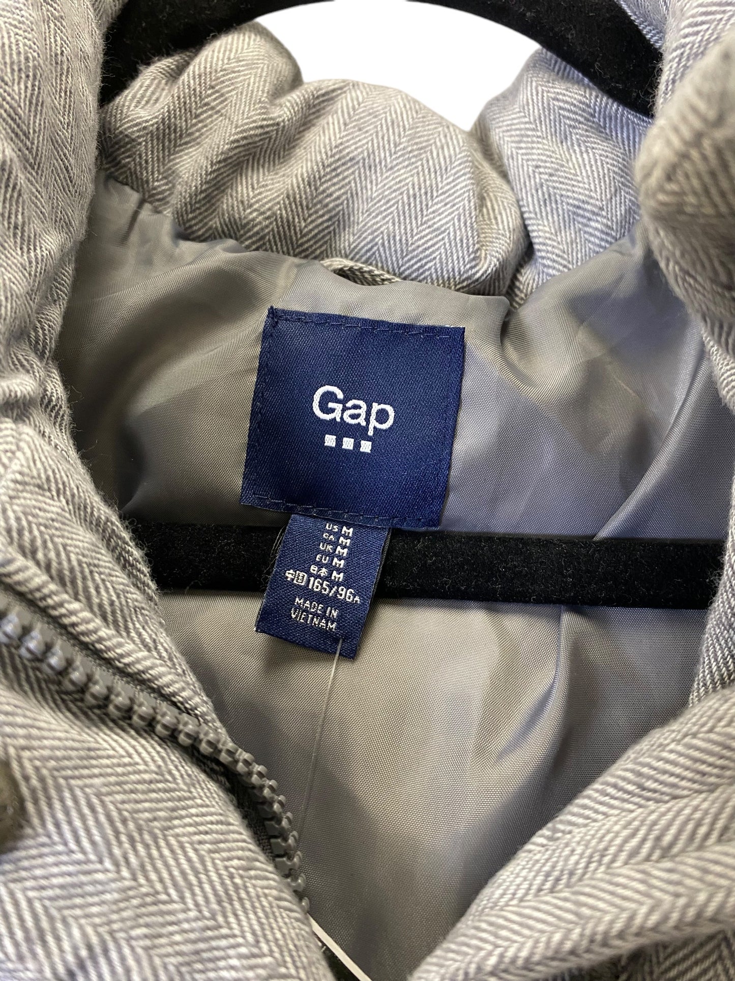 Vest Puffer & Quilted By Gap In Grey, Size: M