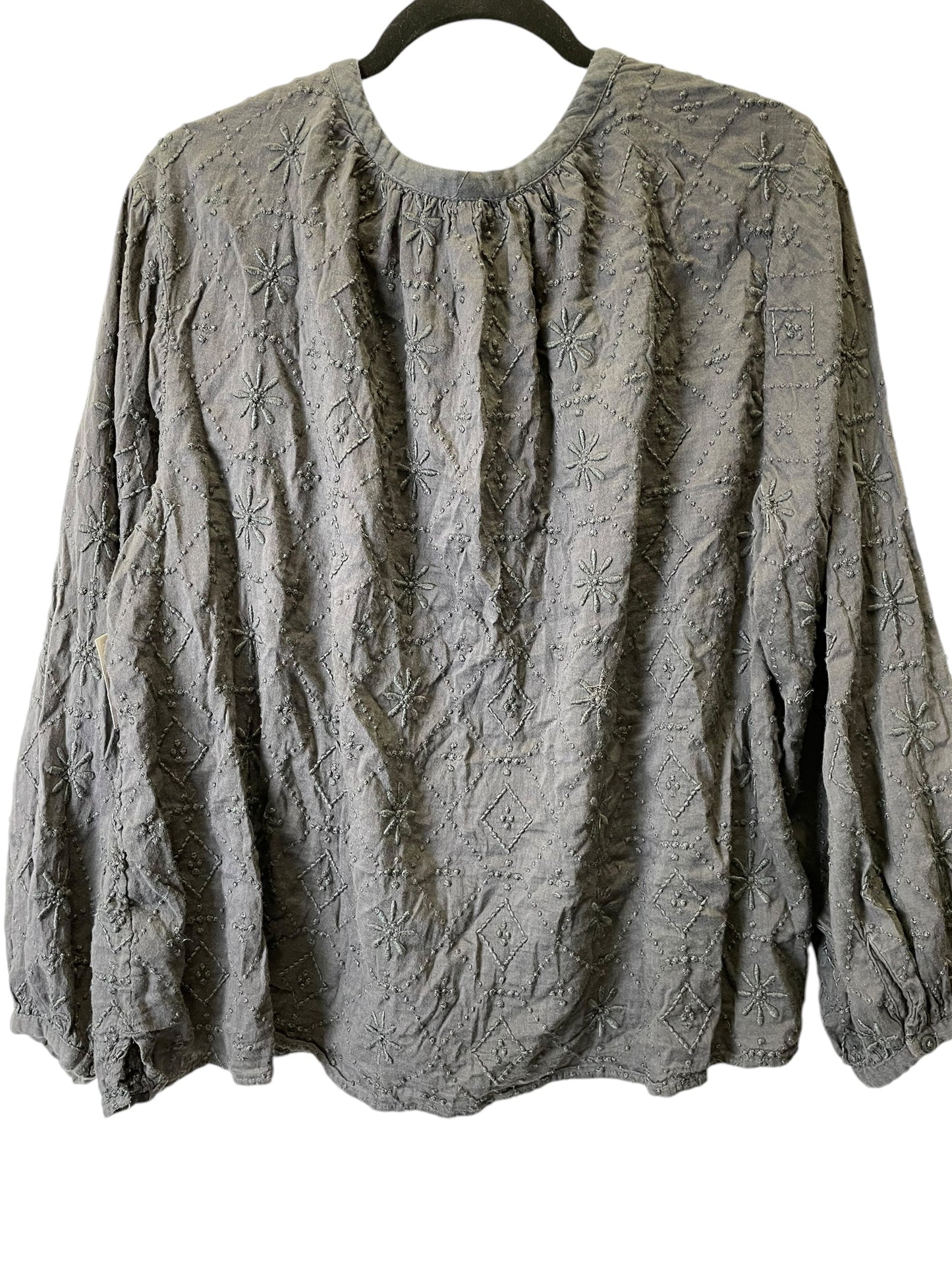 Top Long Sleeve By Old Navy In Grey, Size: Xl