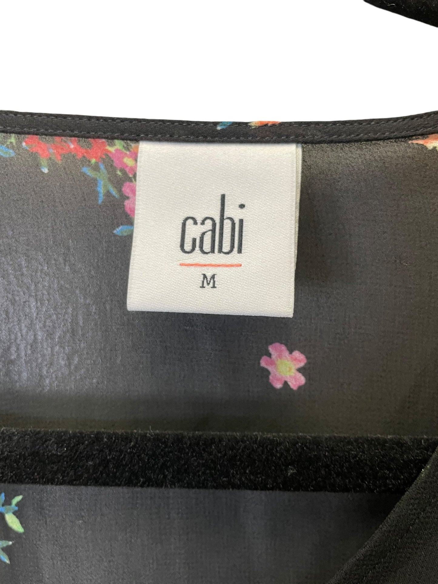 Top Long Sleeve By Cabi In Floral Print, Size: M