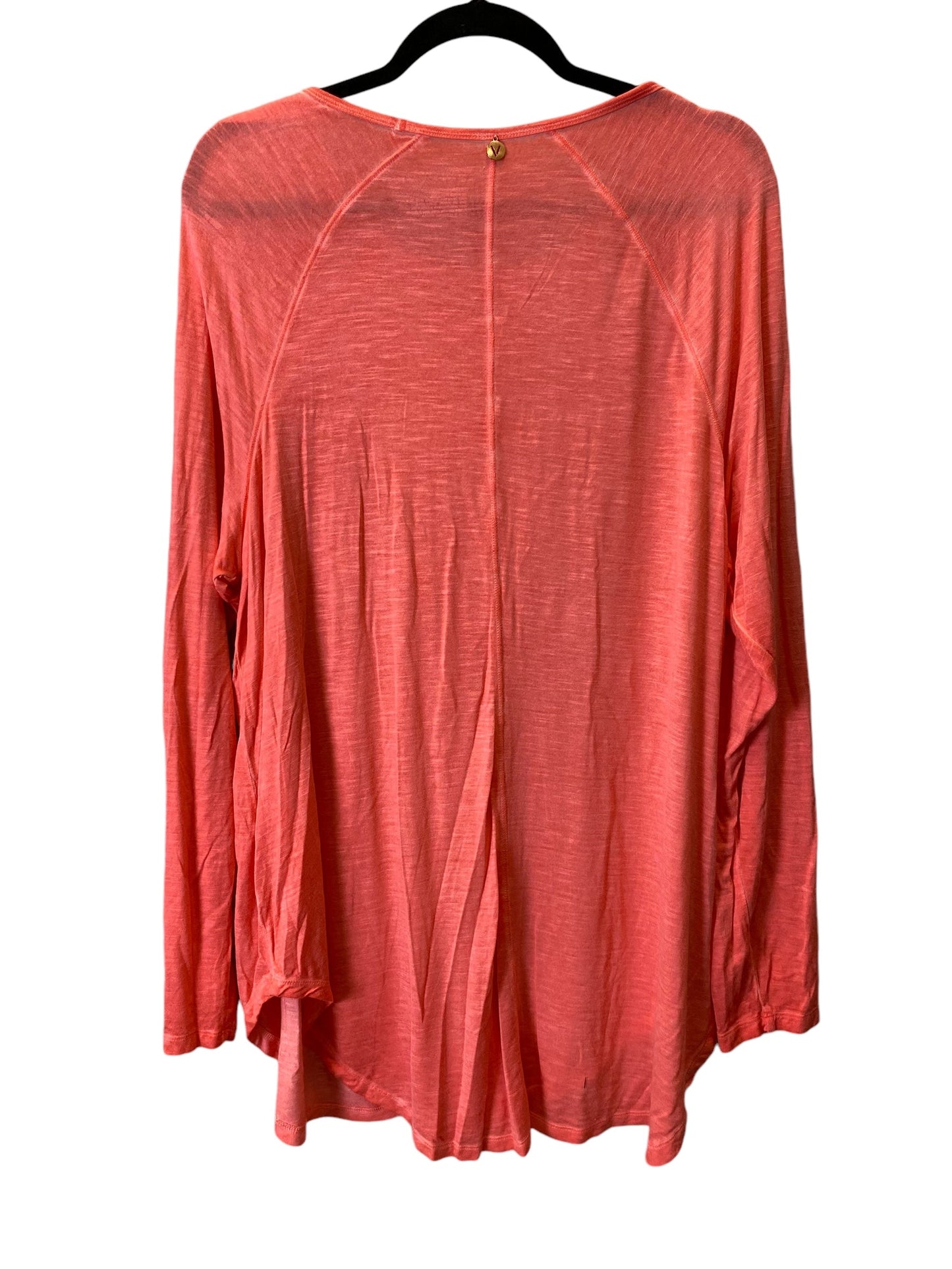 Top Long Sleeve By Livi Active In Pink, Size: Xl