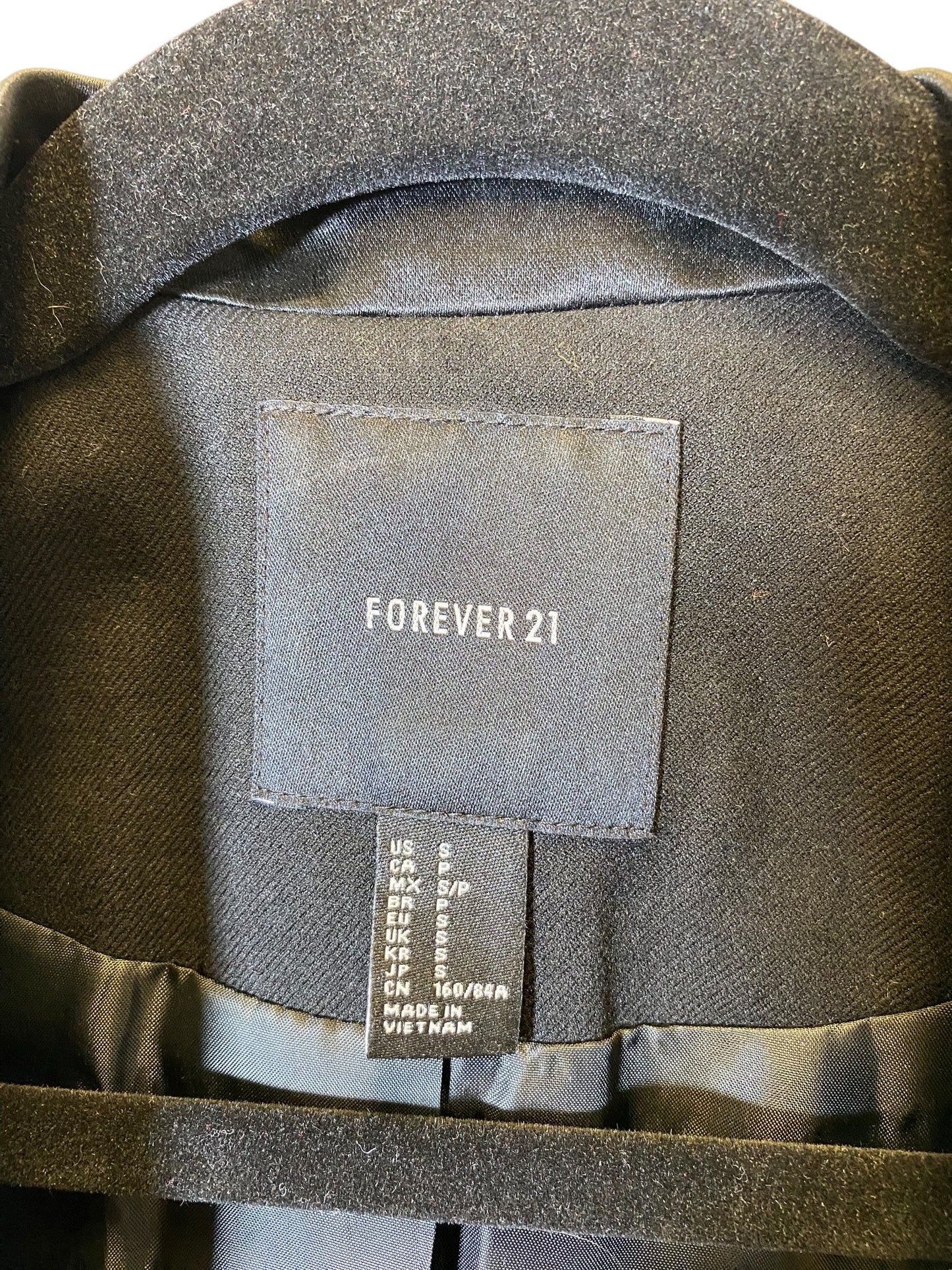 Blazer By Forever 21 In Black, Size: S