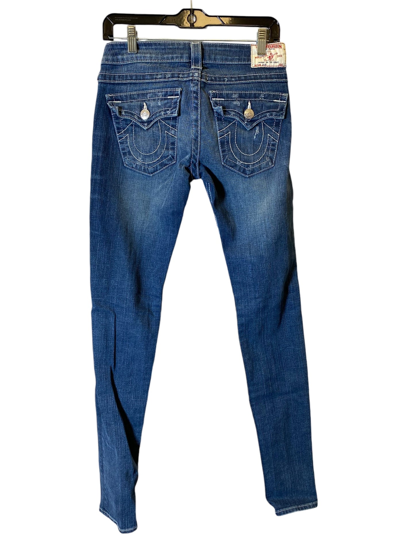 Jeans Skinny By True Religion In Blue, Size: 6