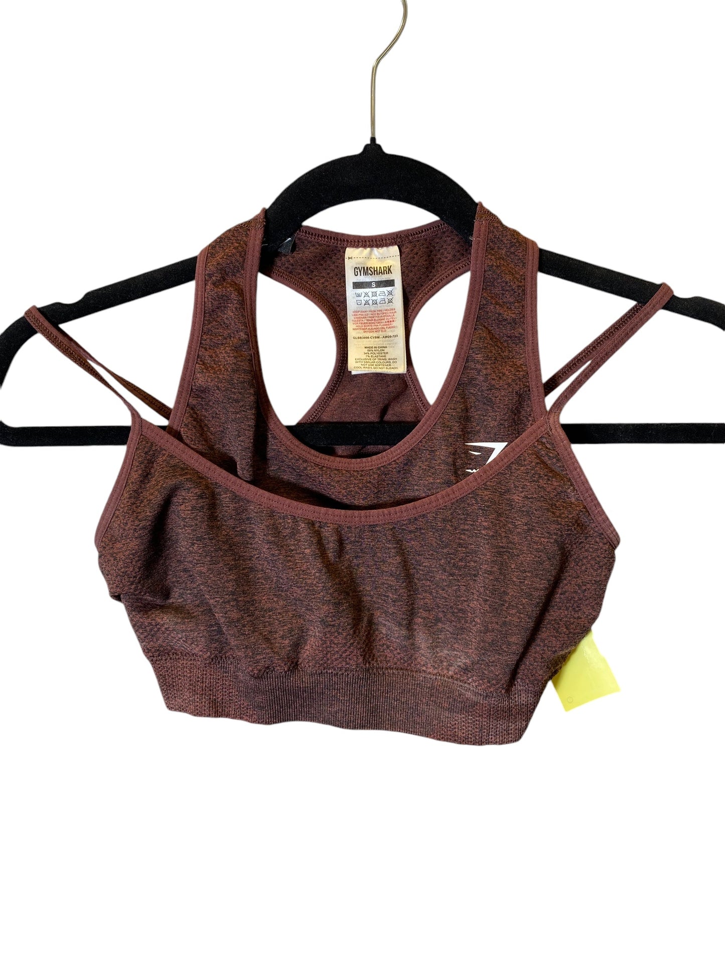 Athletic Bra By Gym Shark In Brown, Size: Xs