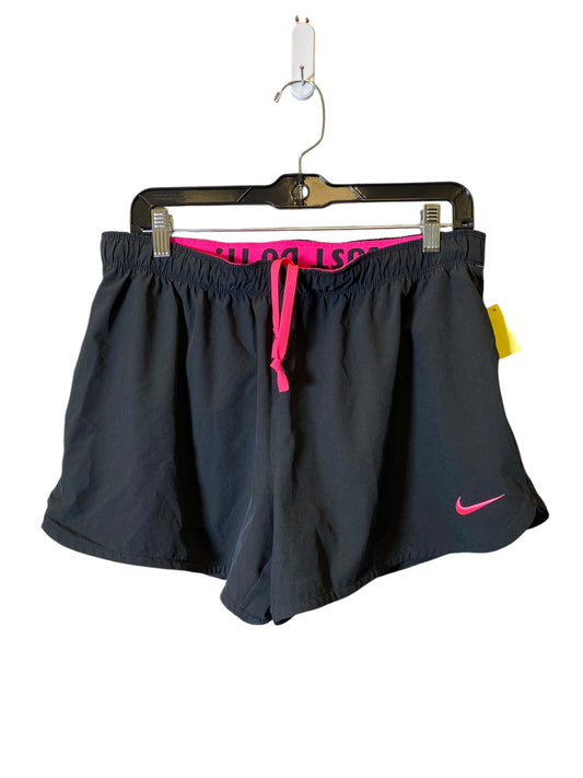 Athletic Shorts By Nike In Black & Pink, Size: M