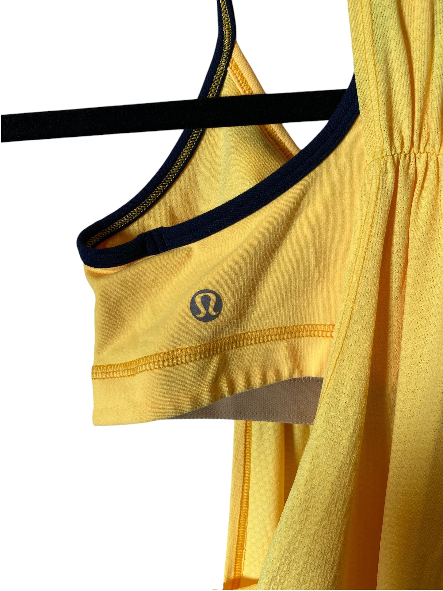 Athletic Tank Top By Lululemon In Yellow, Size: Xs