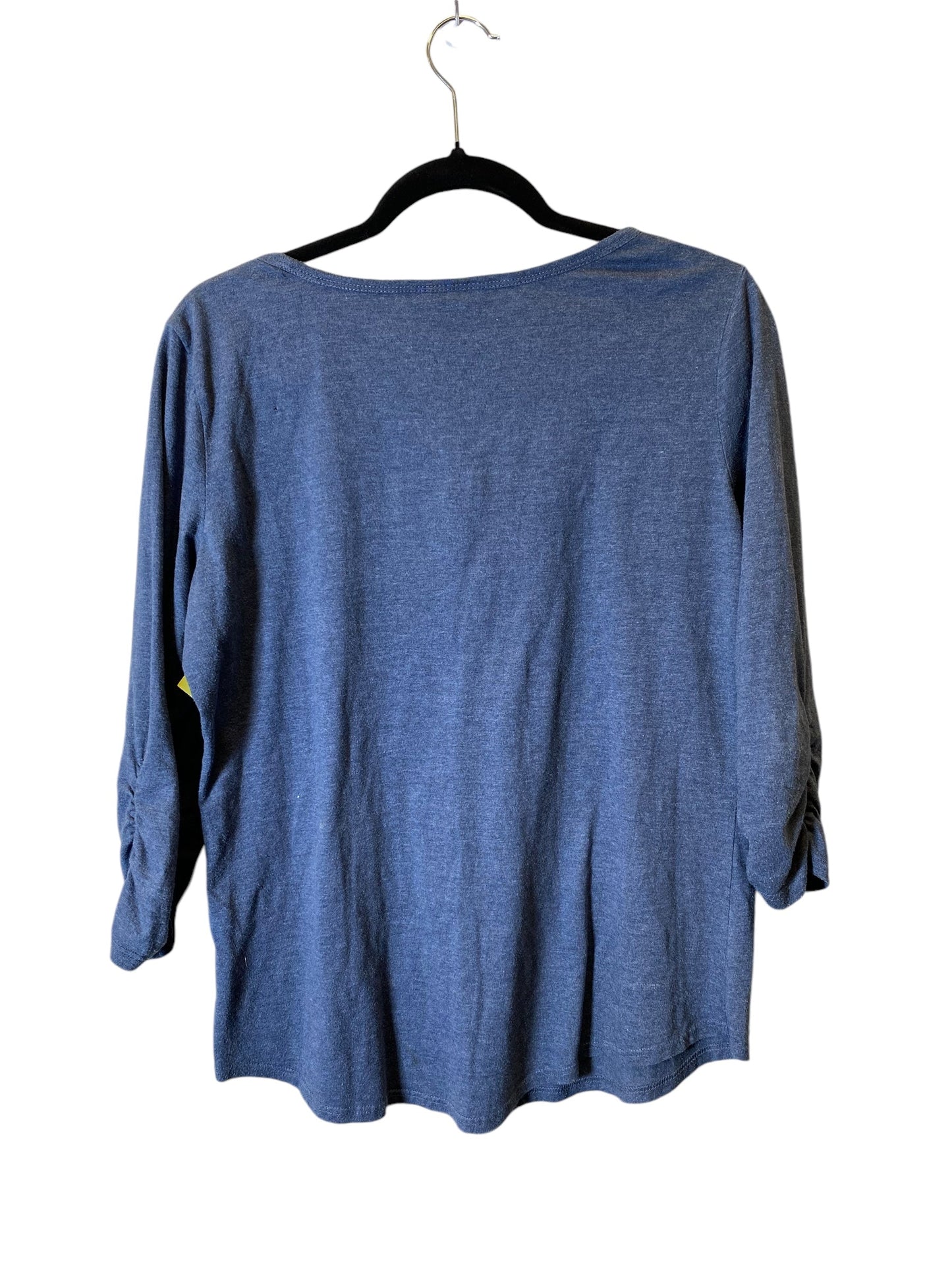 Top 3/4 Sleeve By Style And Company In Blue, Size: M