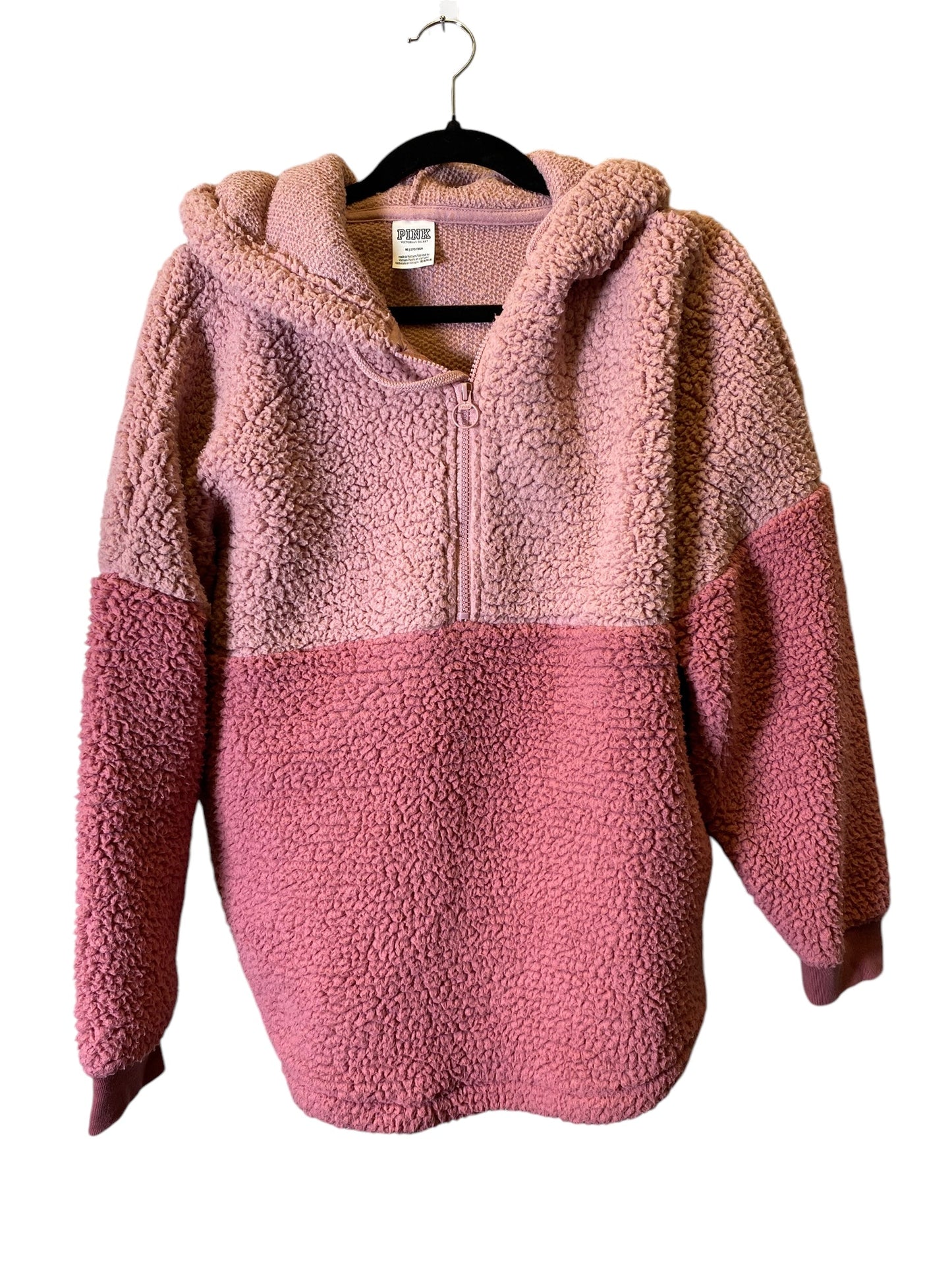 Sweatshirt Hoodie By Pink In Pink, Size: M