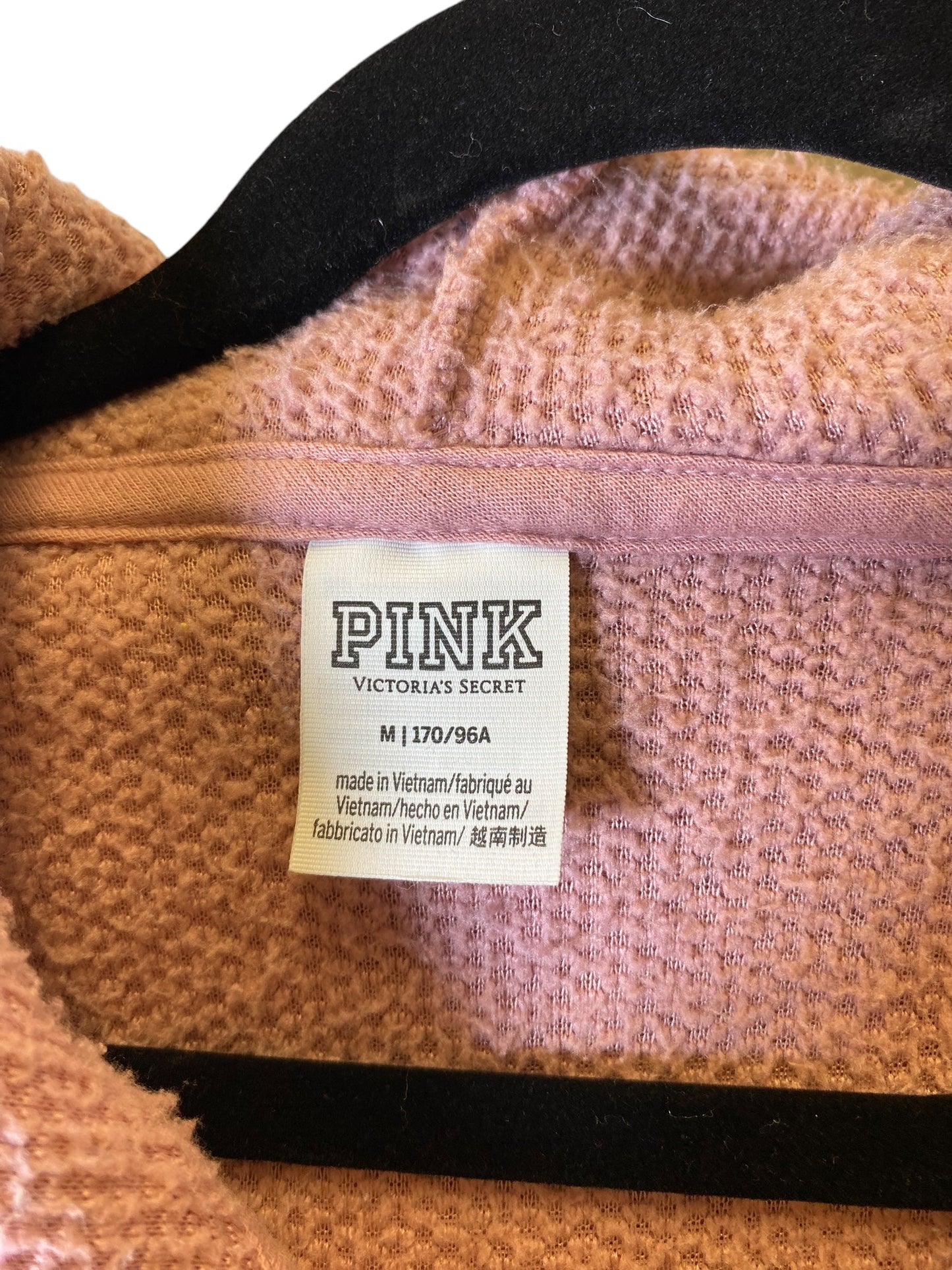 Sweatshirt Hoodie By Pink In Pink, Size: M