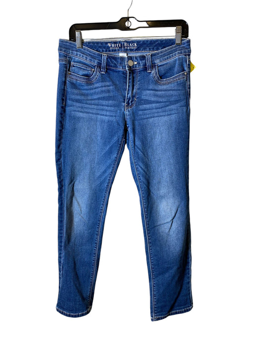 Jeans Straight By White House Black Market In Blue, Size: 4