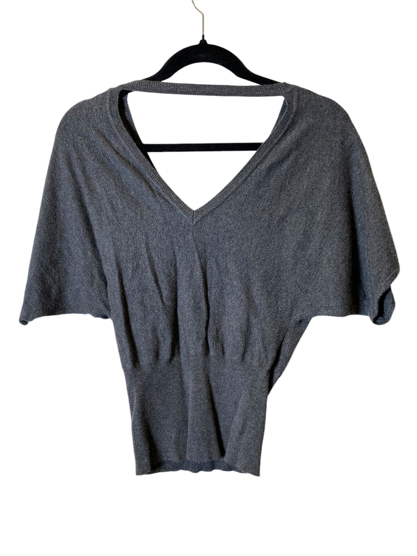 Sweater Short Sleeve By White House Black Market In Grey, Size: Xs