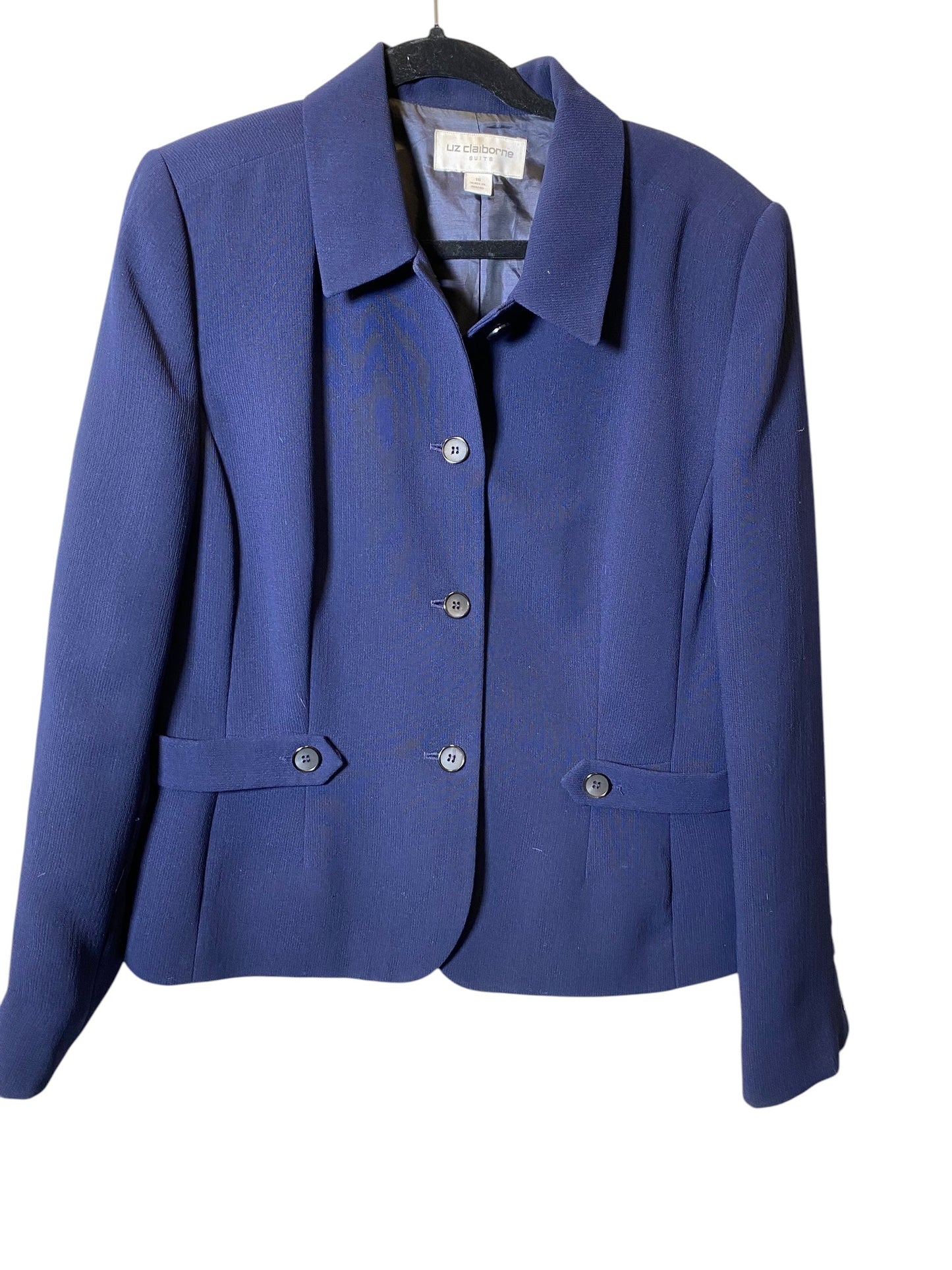 Blazer By Liz Claiborne In Navy, Size: Xl