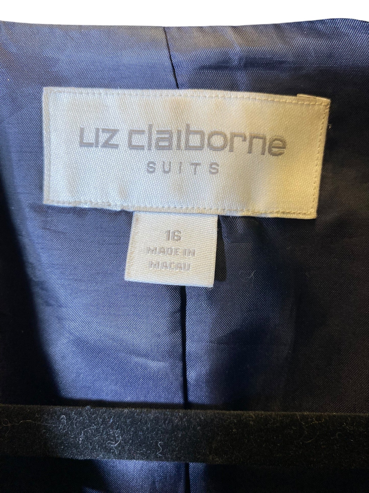 Blazer By Liz Claiborne In Navy, Size: Xl