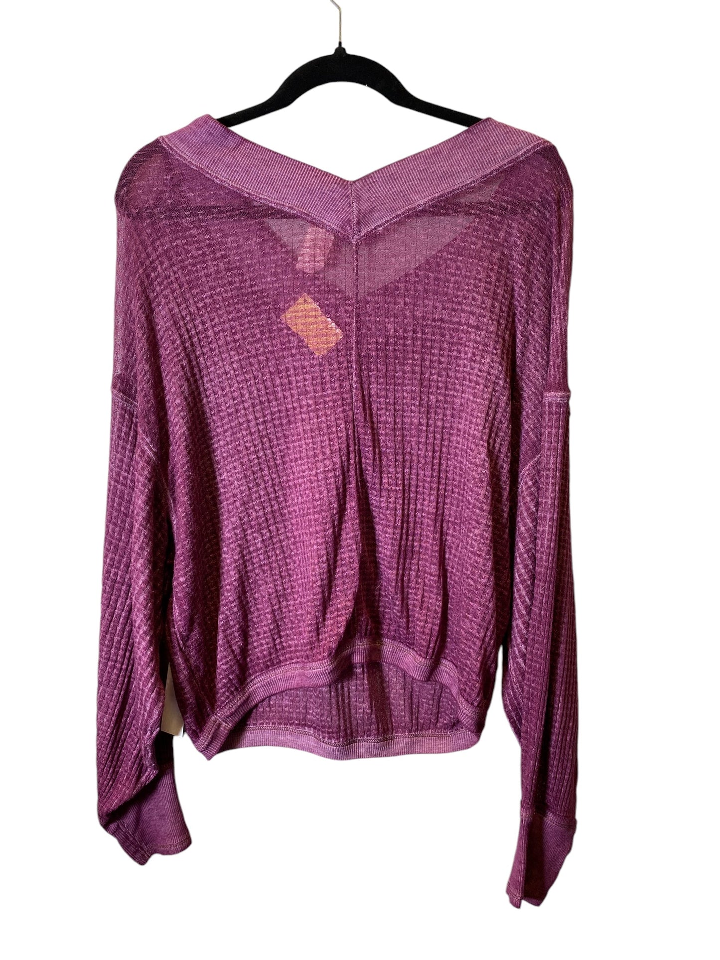 Top Long Sleeve By We The Free In Purple, Size: Xs