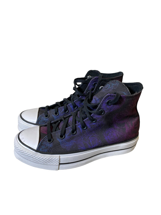 Shoes Athletic By Converse In Black & Purple, Size: 8