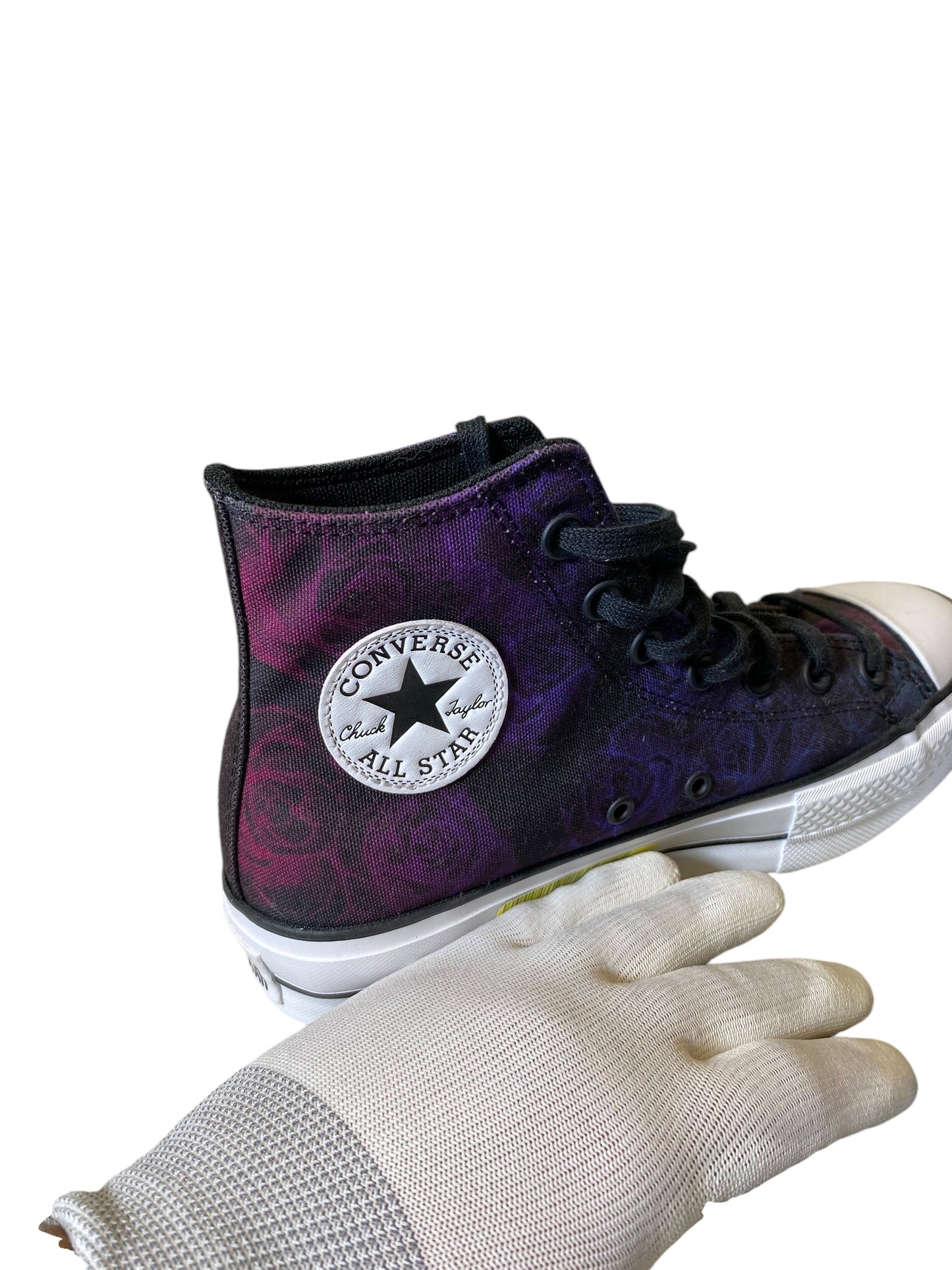 Shoes Athletic By Converse In Black & Purple, Size: 8