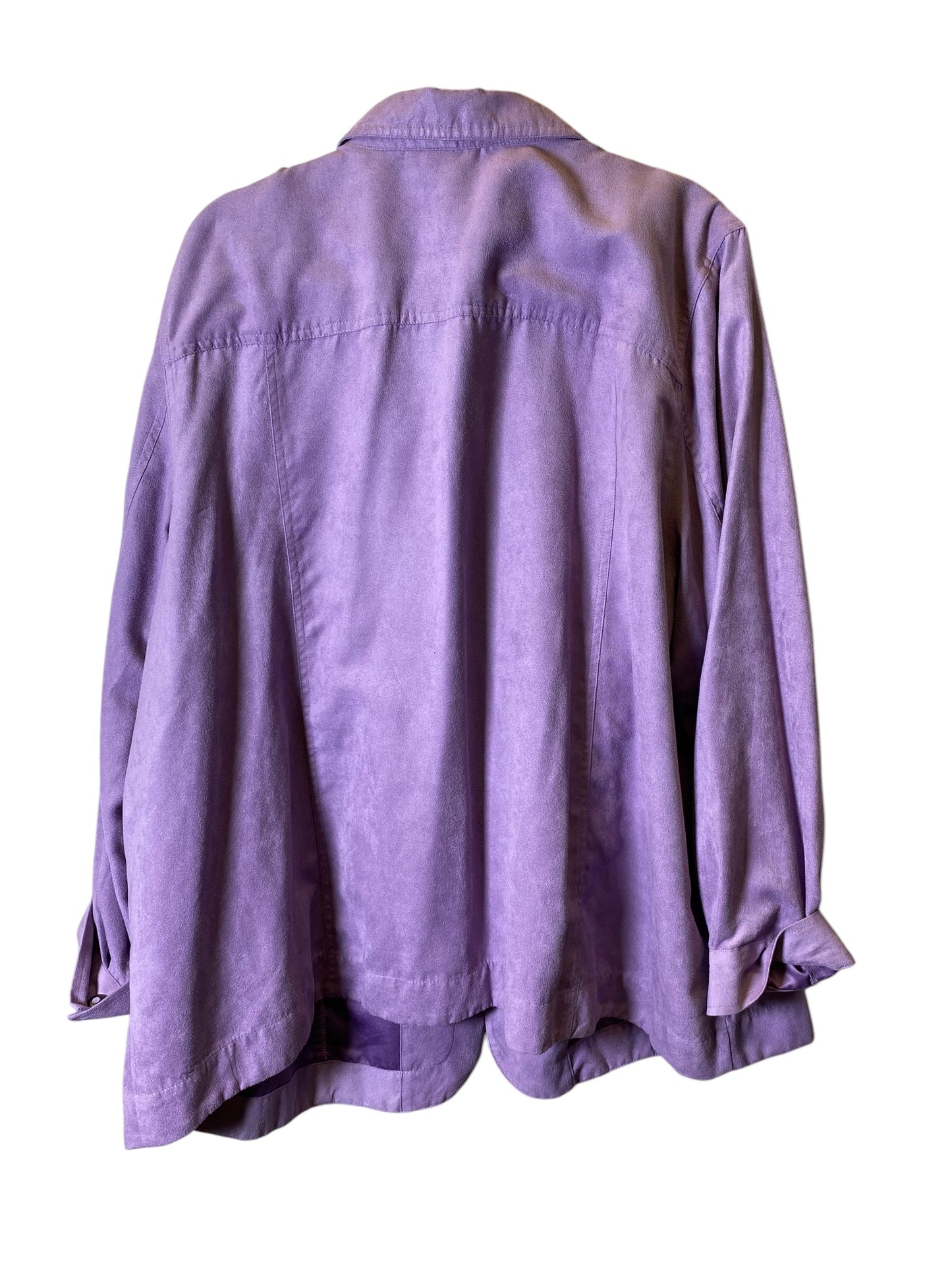 Blouse Long Sleeve By Liz And Me In Purple, Size: 3x