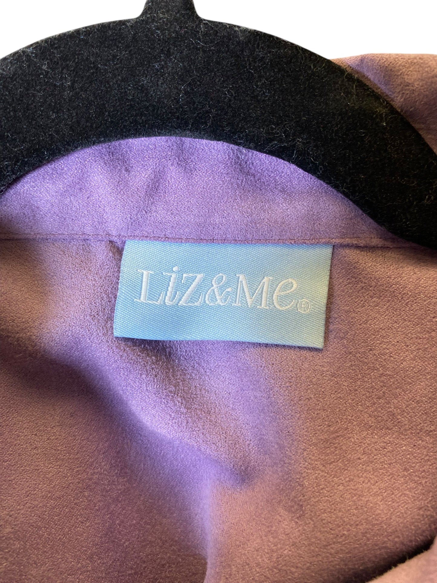 Blouse Long Sleeve By Liz And Me In Purple, Size: 3x