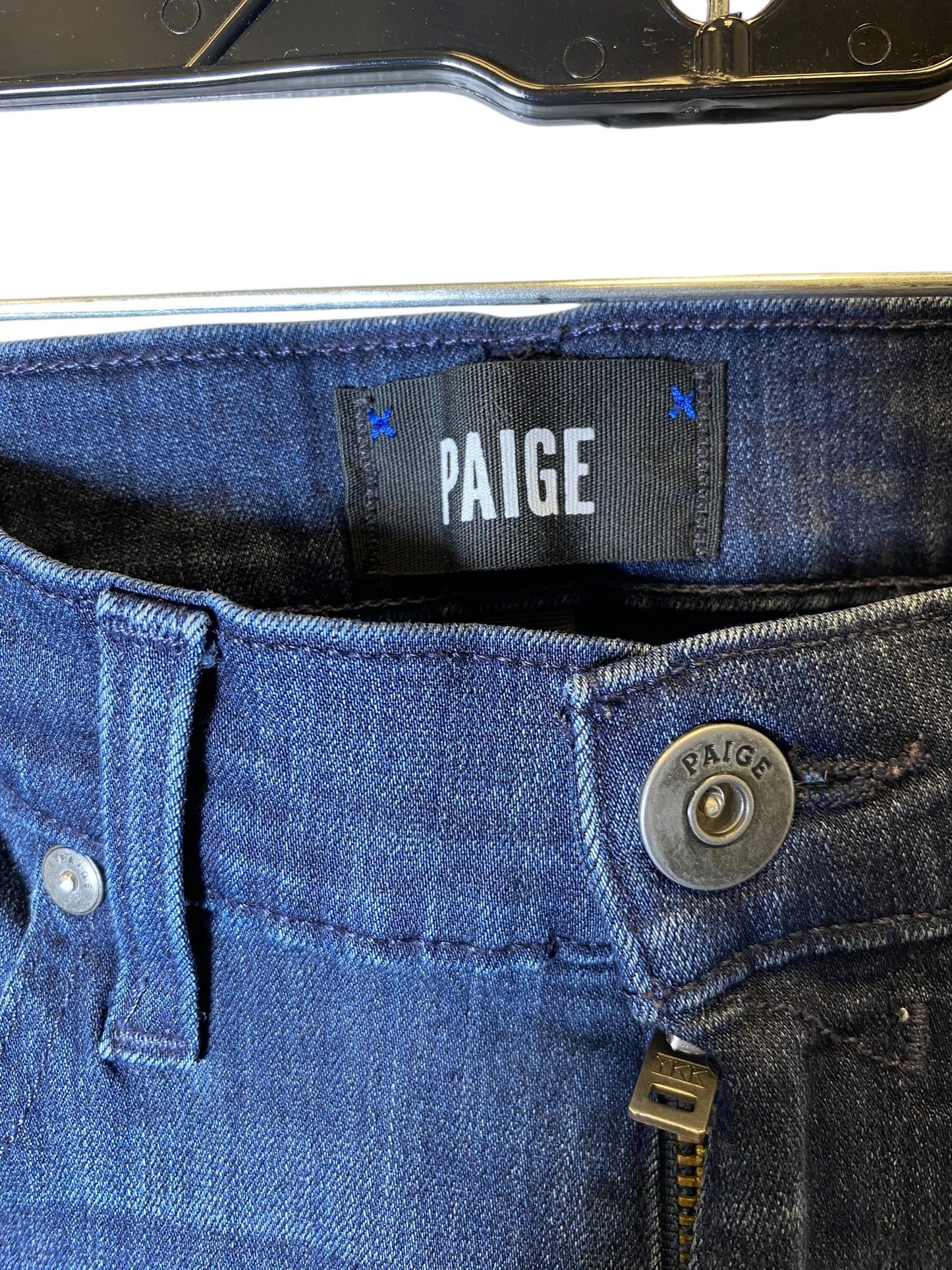 Jeans Straight By Paige In Blue, Size: 12