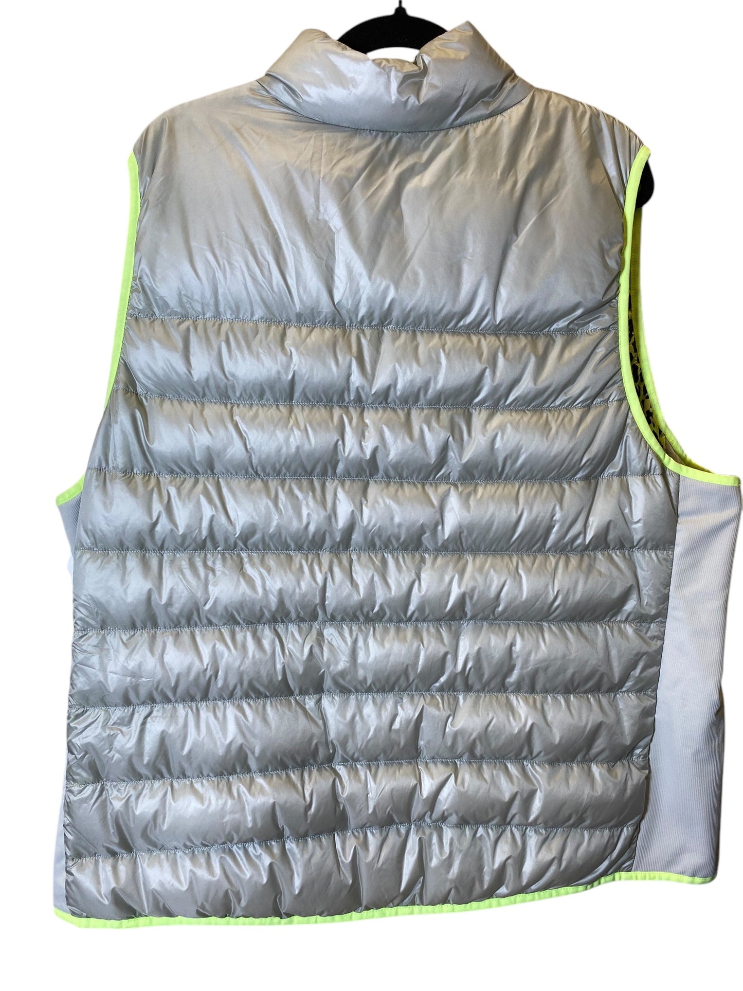 Vest Puffer & Quilted By Fabletics In Grey, Size: Xxl