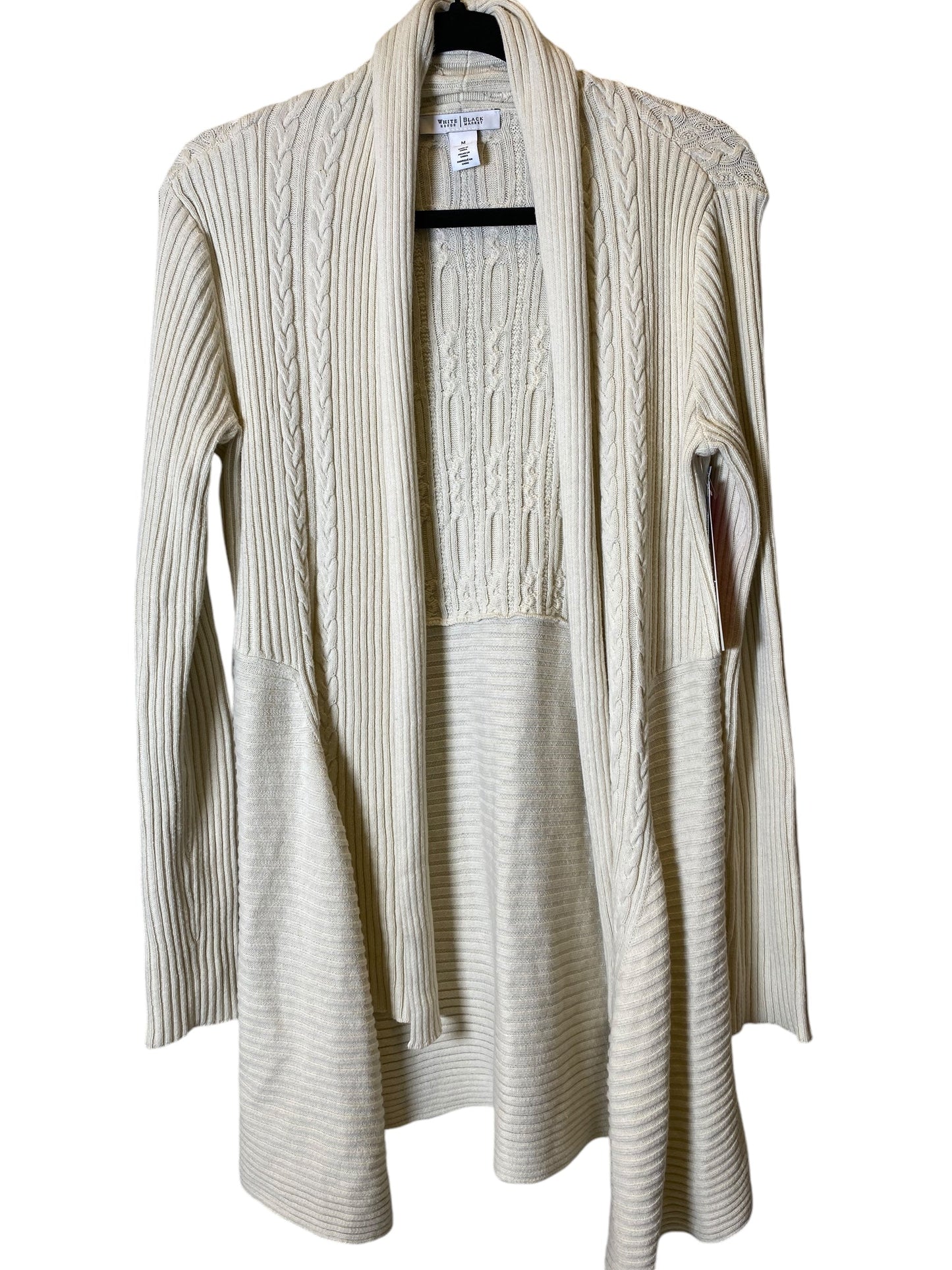 Cardigan By White House Black Market In Cream, Size: M