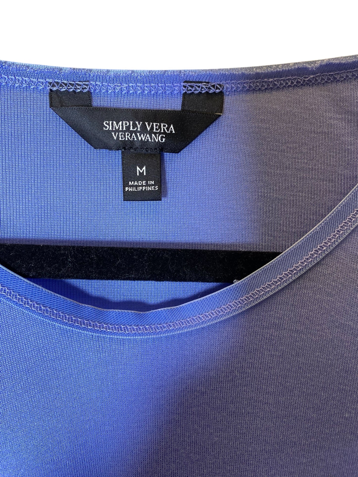 Top Long Sleeve By Simply Vera In Blue, Size: M