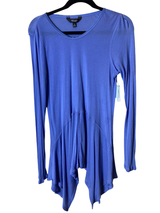 Top Long Sleeve By Simply Vera In Blue, Size: M