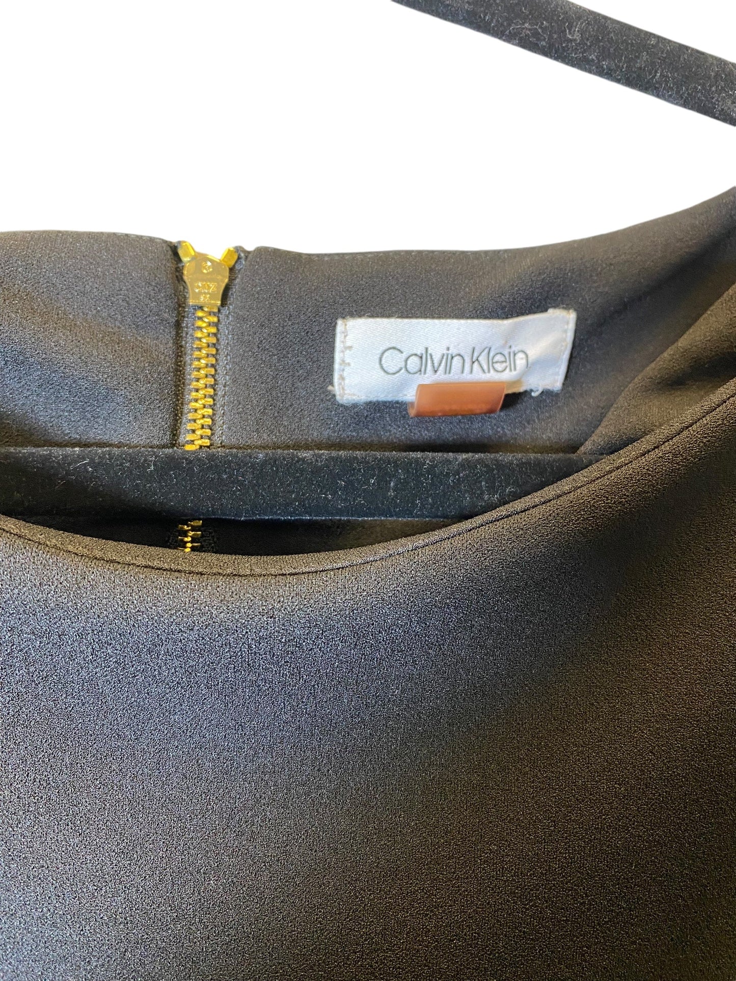 Dress Casual Midi By Calvin Klein In Black, Size: L