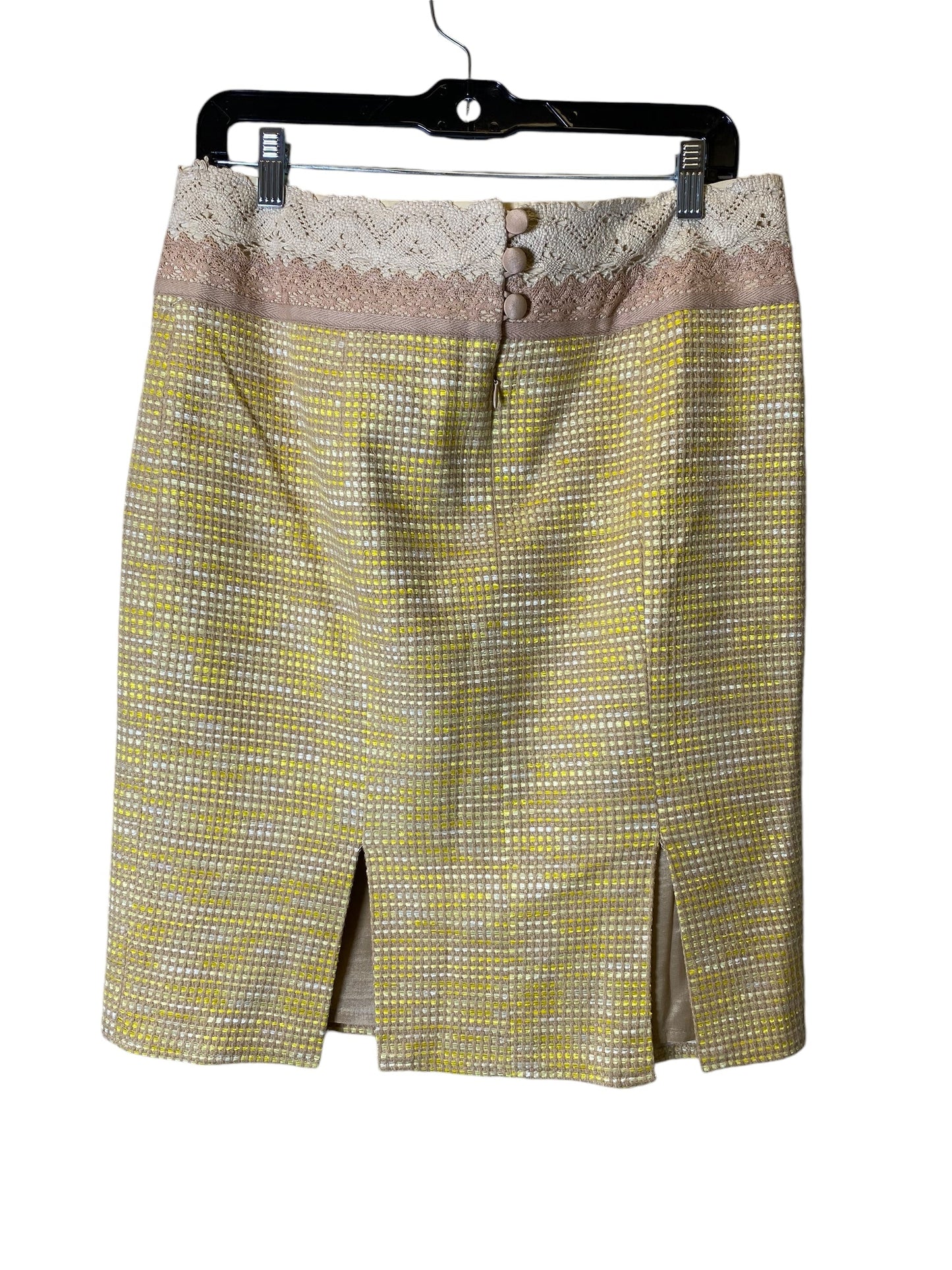 Skirt Midi By Nanette Lepore In Yellow, Size: 10