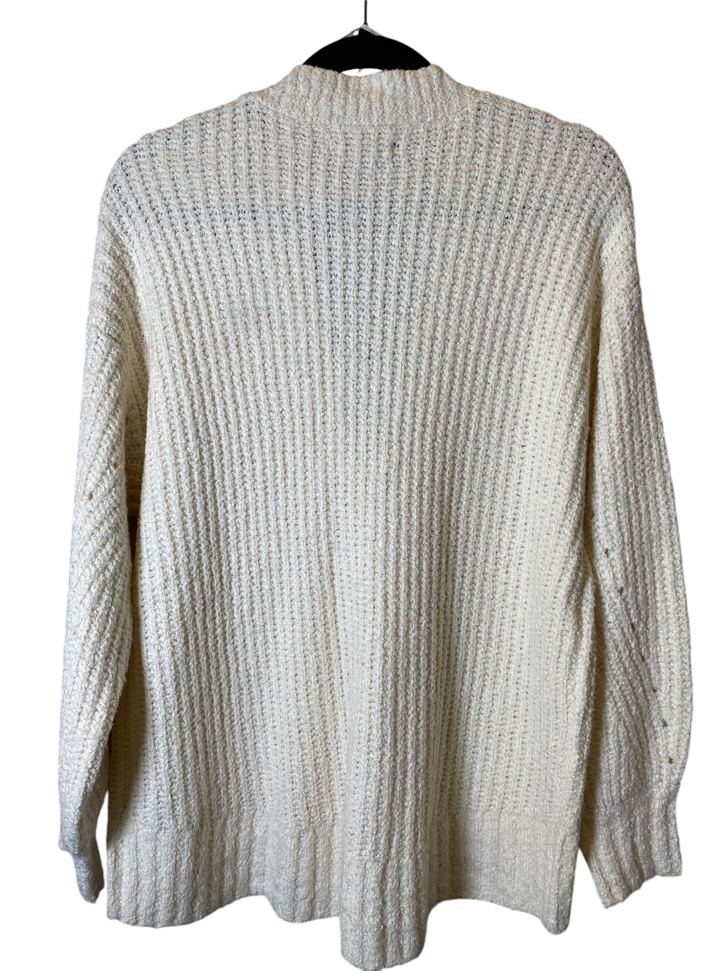 Sweater Cardigan By American Eagle In Cream, Size: S