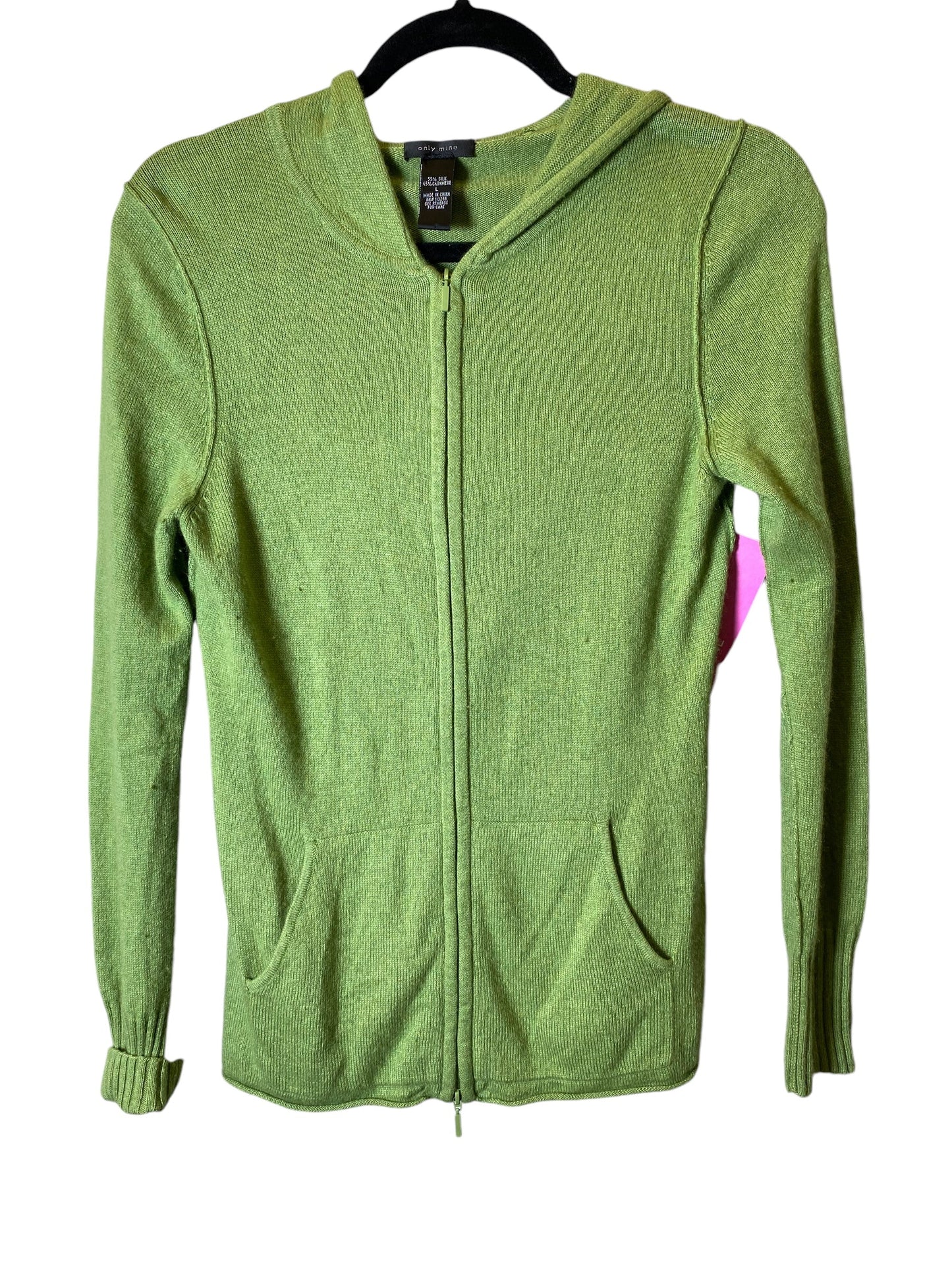 Sweater Cardigan By Cmc In Green, Size: L