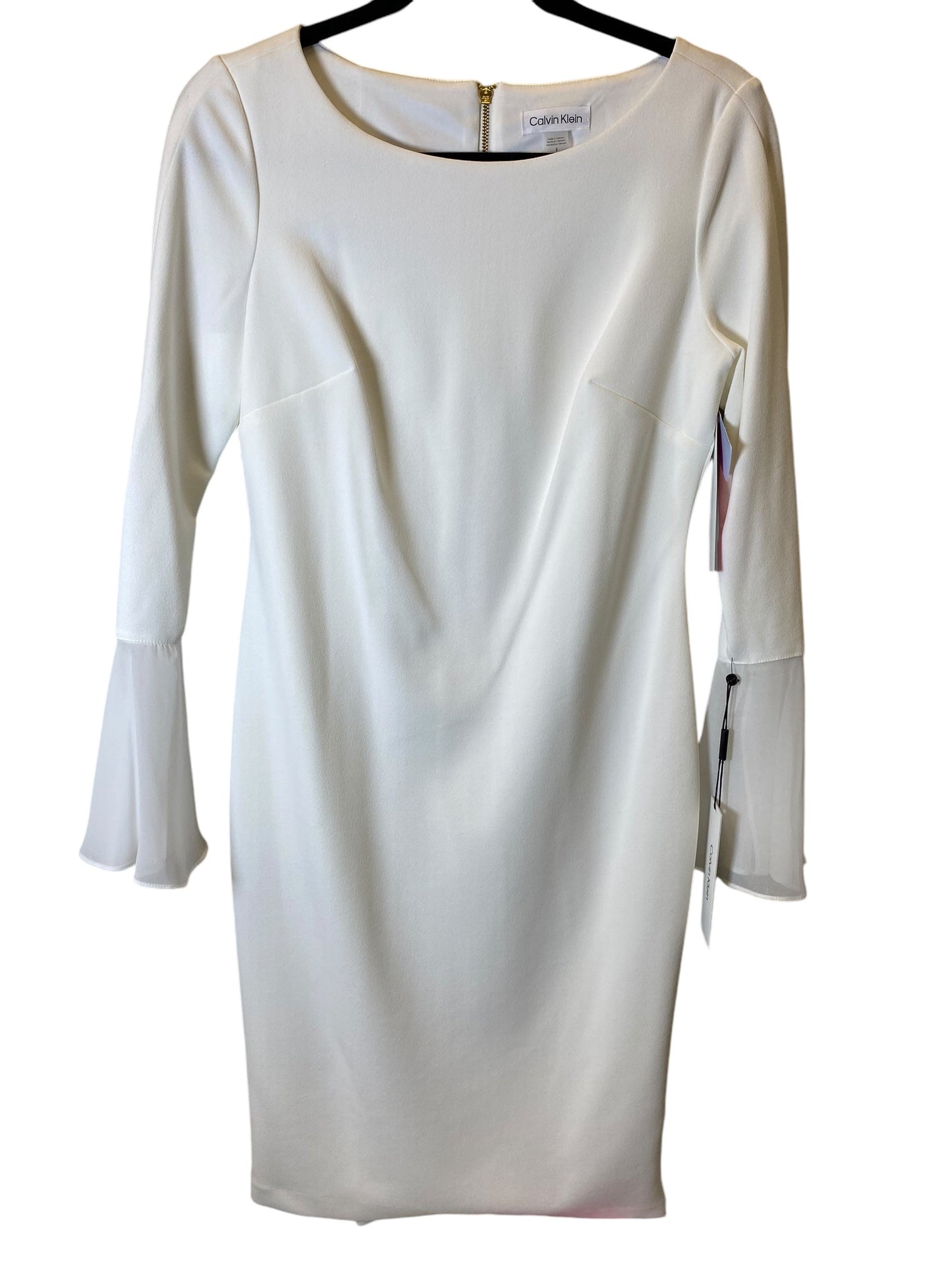 Dress Work By Calvin Klein In White, Size: M