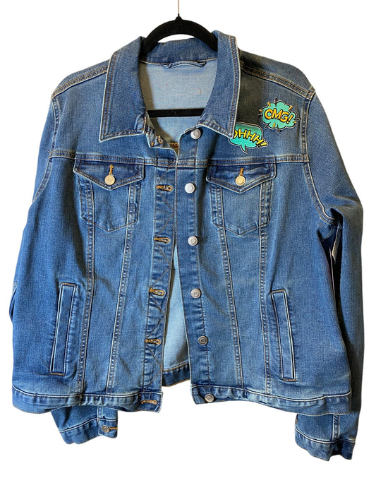 Jacket Denim By Cmc In Multi-colored, Size: 1x